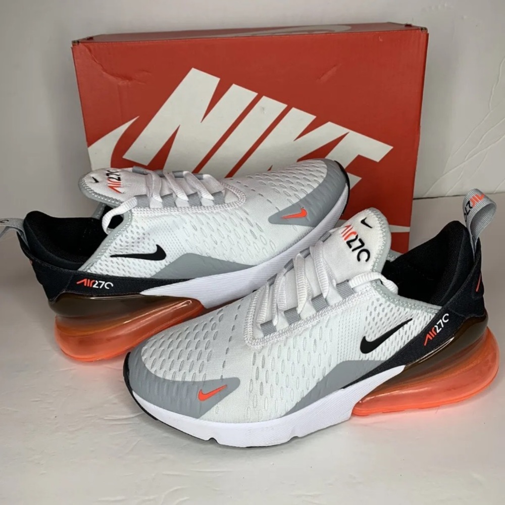 Nike Air Max 270 GS Sneakers White/Wolf Grey DH1006-100 Size Youth 6Y womens 7.5